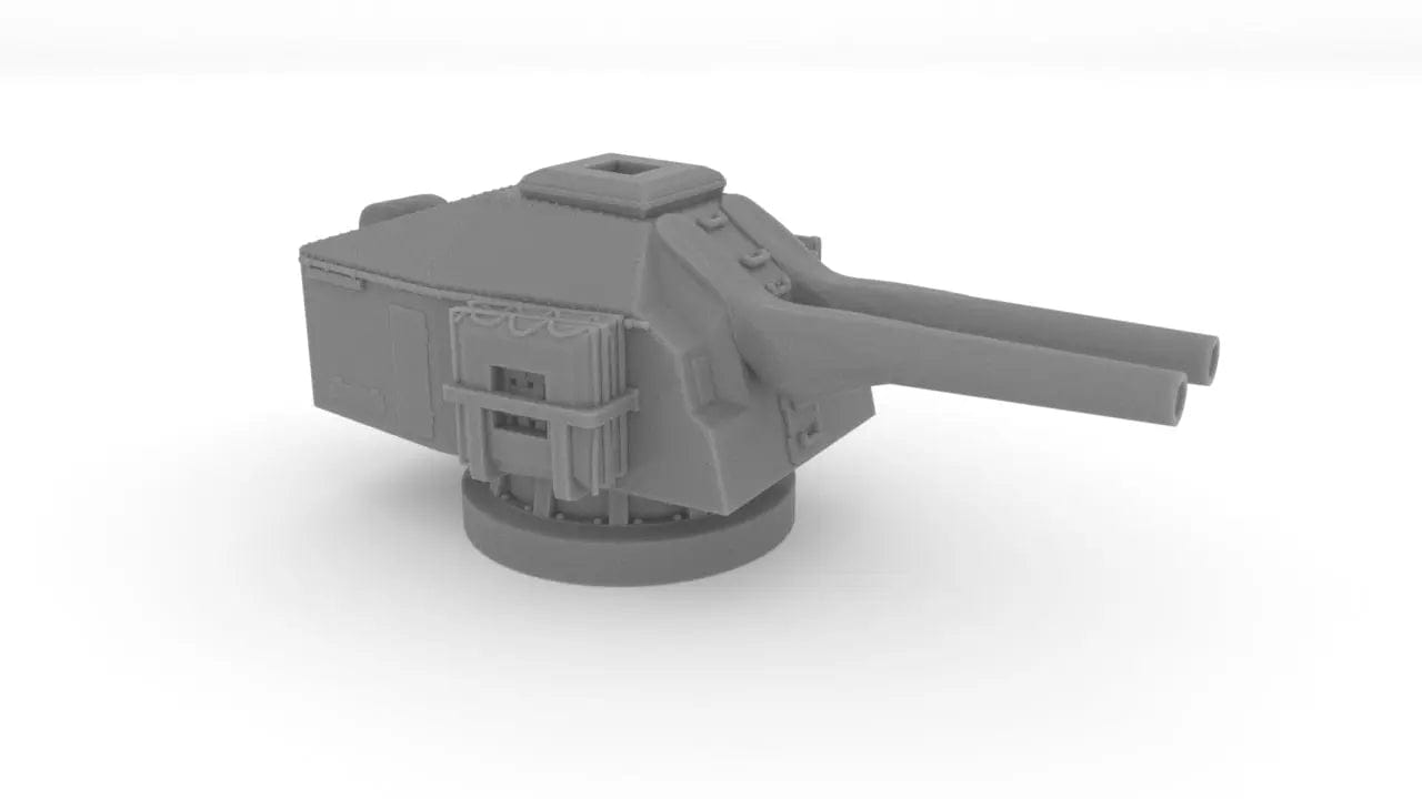 1/700 DKM Narvik-Klasse Z37 495cm Twin Turret - distefan 3d print