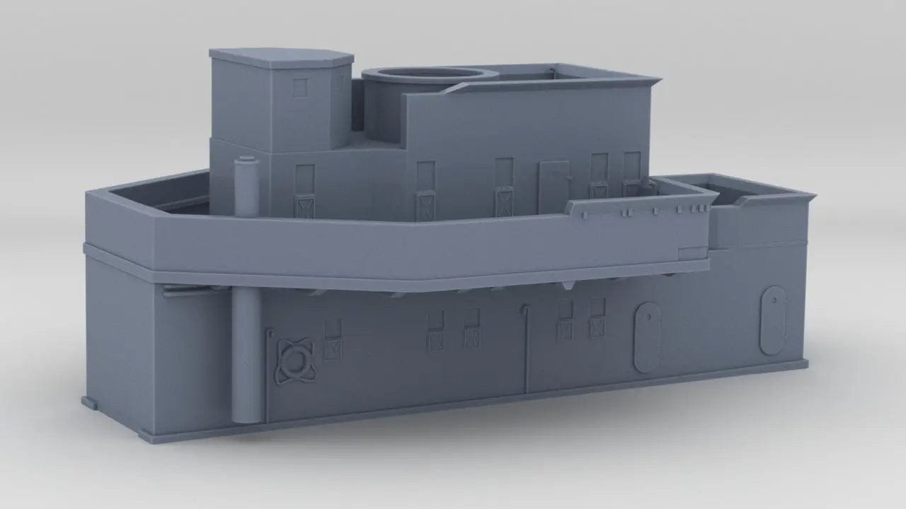 1/700 DKM Narvik Z37 Forward Superstructure - distefan 3d print