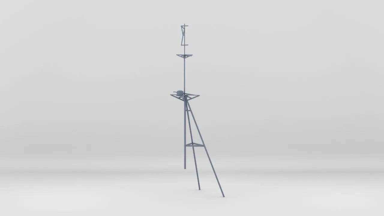 1/700 HMS Exeter Forward Mast- distefan 3d print