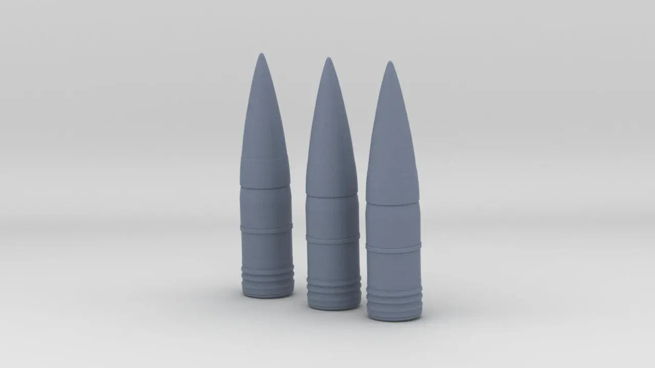 1/72 DKM 28cm SK C/34 Naval Shells Set (3pcs) - distefan 3d print