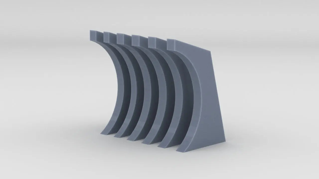 1/72 DKM 28cm SK C/34 Naval Turret "Caesar" Barrel Mount Set (6pcs) - distefan 3d print