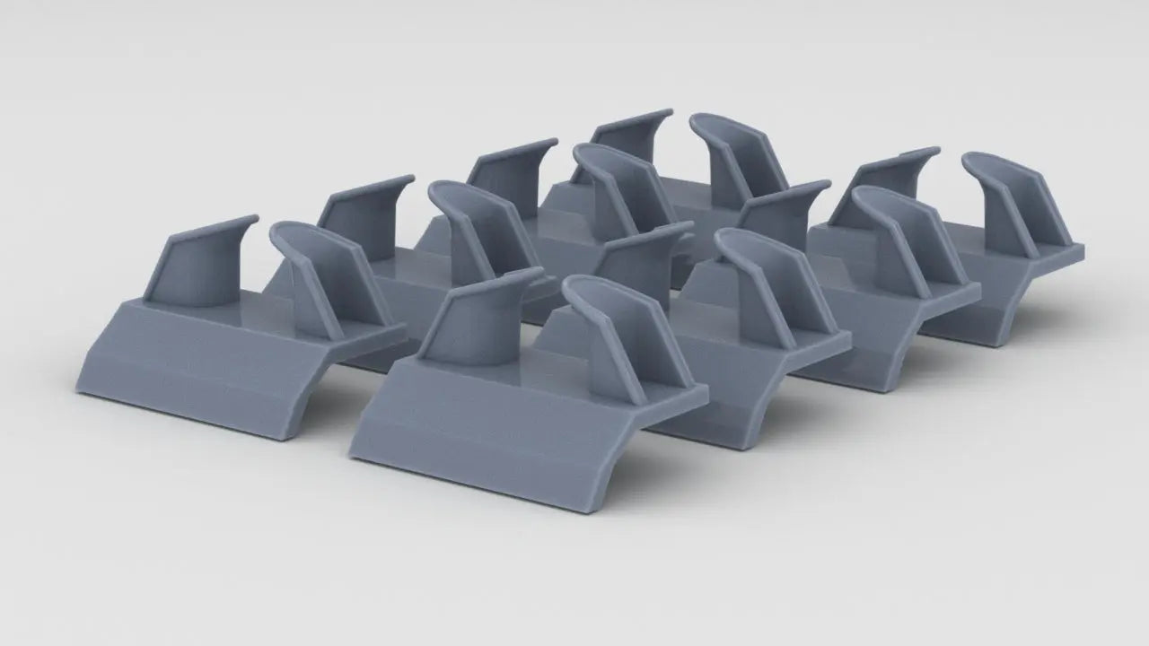 1/72 DKM Bismarck Chock Set (8pcs) Resin3Dinteractive