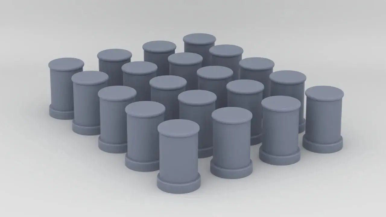 1/72 DKM Bismarck Medium Bollards Set (20pcs) - distefan 3d print
