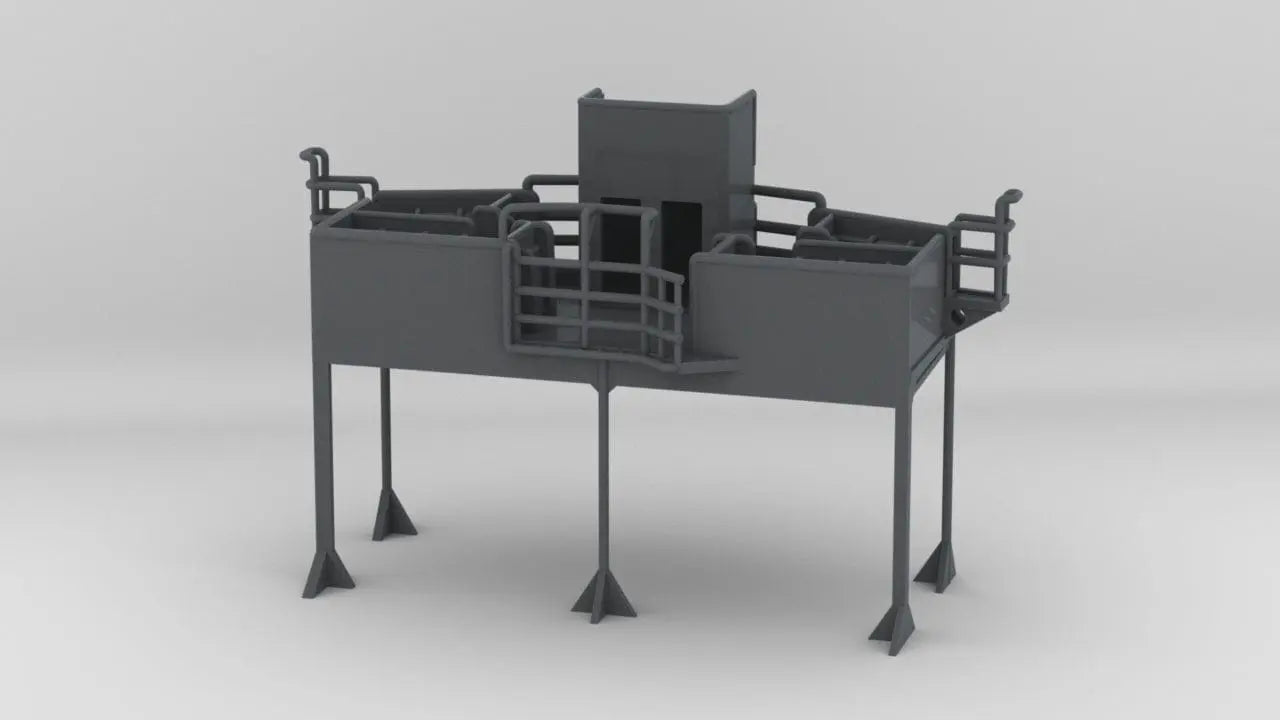 1/72 DKM Bismarck Signal Flag Platform - distefan 3d print