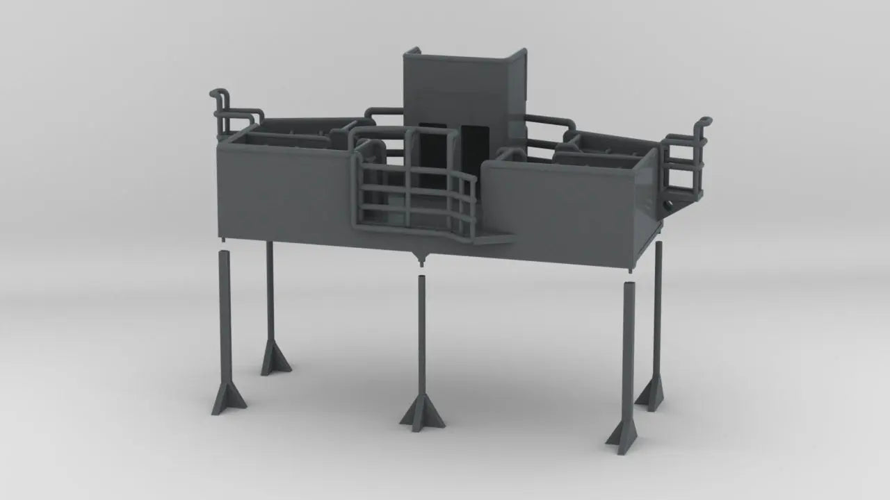 1/72 DKM Bismarck Signal Flag Platform - distefan 3d print