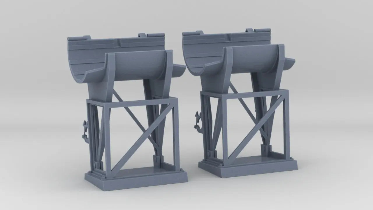 1/72 DKM Depth Charge Rack Set (2pcs) - distefan 3d print