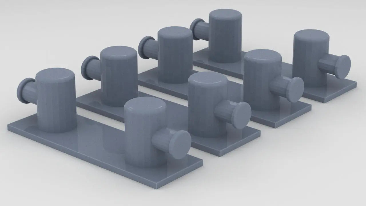 1/72 DKM Destroyer Bollard v1 Set (4pcs) - distefan 3d print