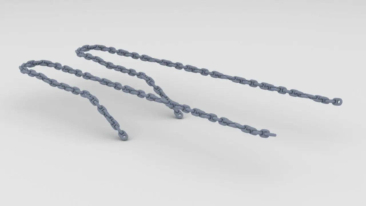 1/72 DKM Narvik Z37 Anchor Chains Set Resin3Dinteractive