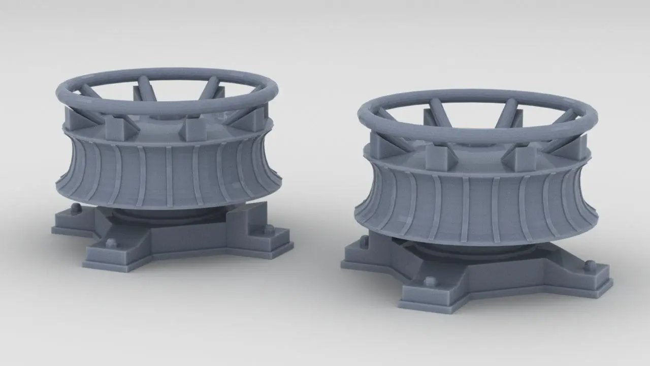 1/72 DKM Narvik Z37 Forward Capstan Set (2pcs) - distefan 3d print