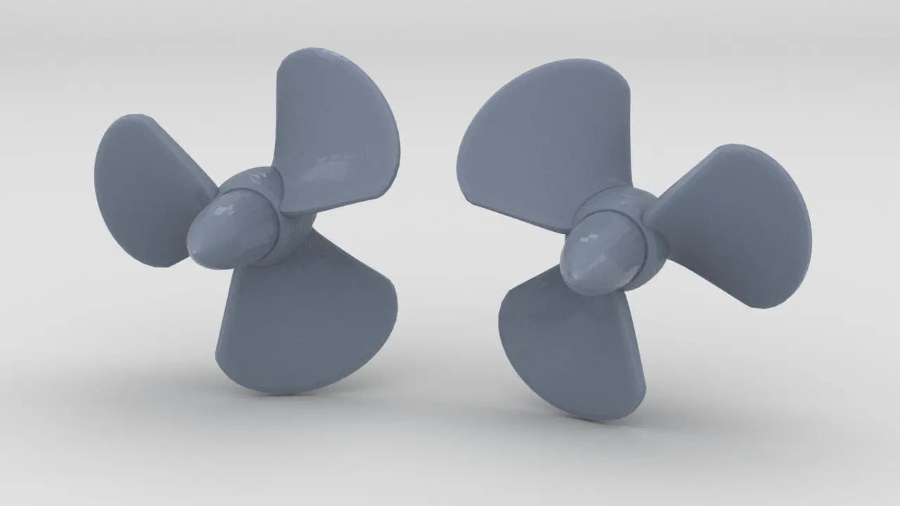 1/72 DKM Narvik Z37 Propeller Set (Port & Starboard) 3dspro