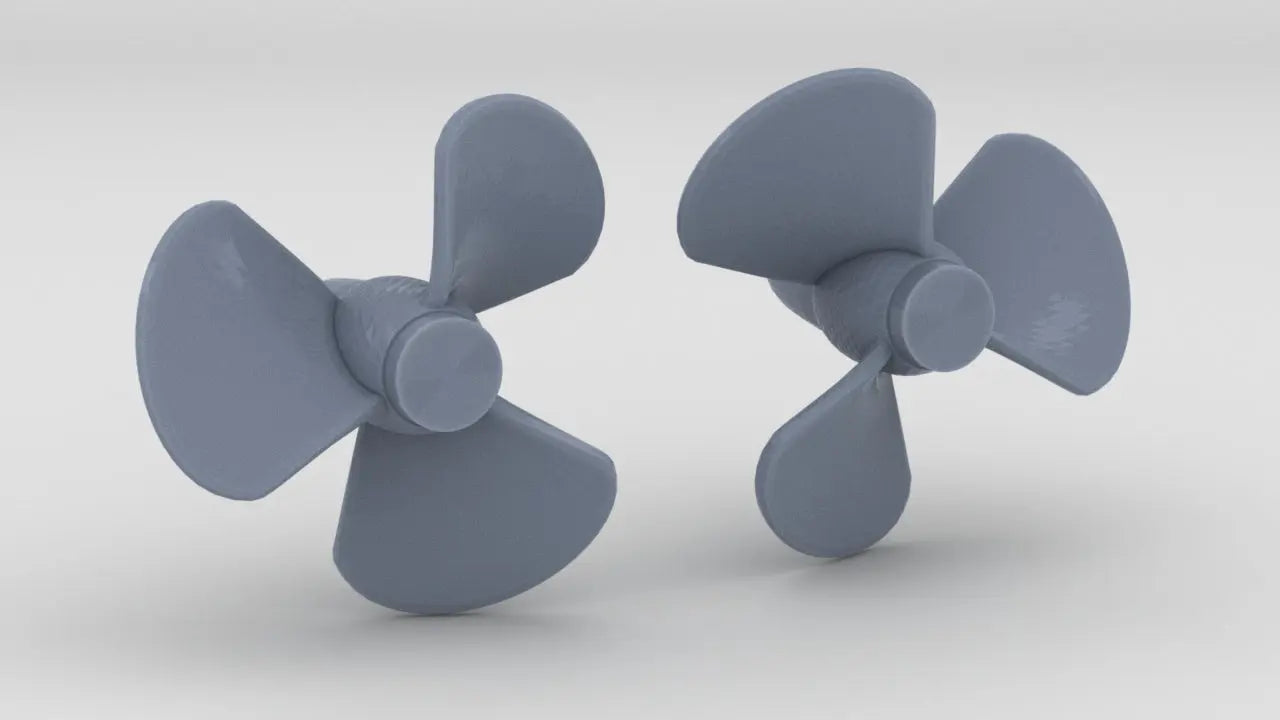 1/72 DKM Narvik Z37 Propeller Set (Port & Starboard) 3dspro