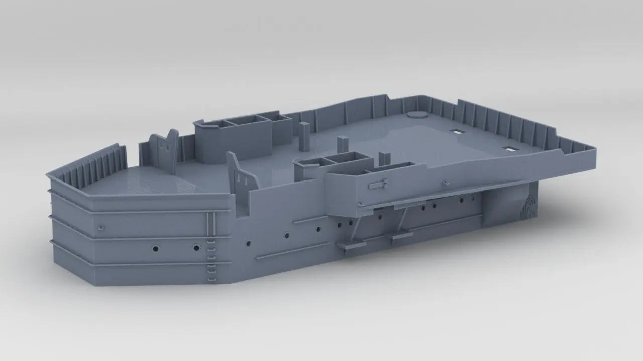 1/72 DKM Scharnhorst Forward Deck 3-4 - distefan 3d print