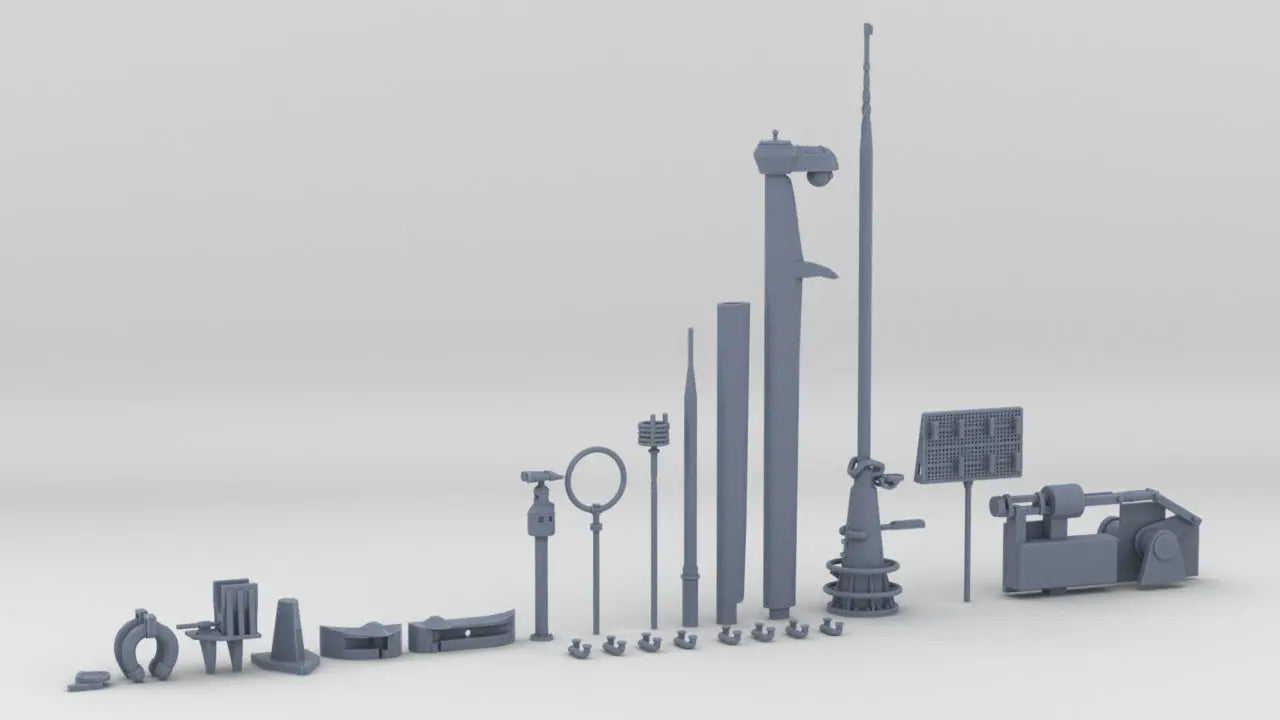 1/72 DKM U-Boot VIIC/41 Conning Tower Detail Set Protosoon