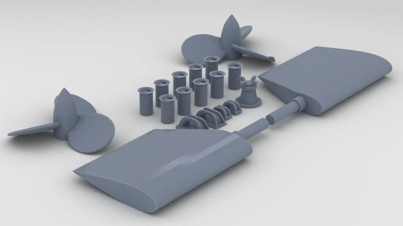 1/72 DKM U-Boot XXI Hull Fittings Set Protosoon