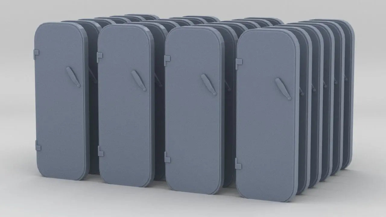 1/72 DKM Watertight Doors Set (24pcs) - distefan 3d print