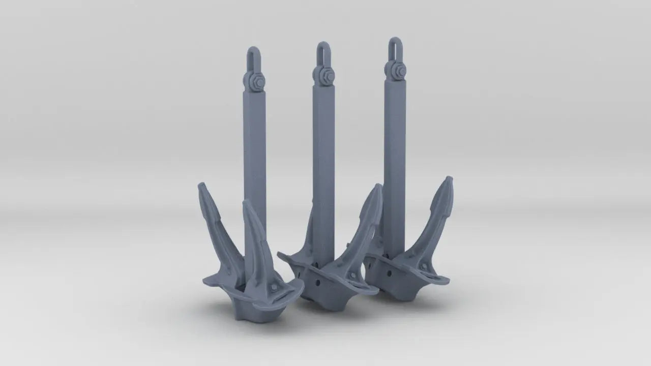 1/72 Georgios Averof Cruiser Anchor Bow Set (3pcs) - distefan 3d print