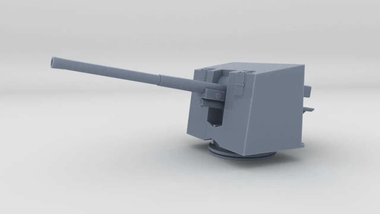 1/72 HMS 4.7"/45 (12cm) QF Mark IX Naval Gun Resin3Dinteractive