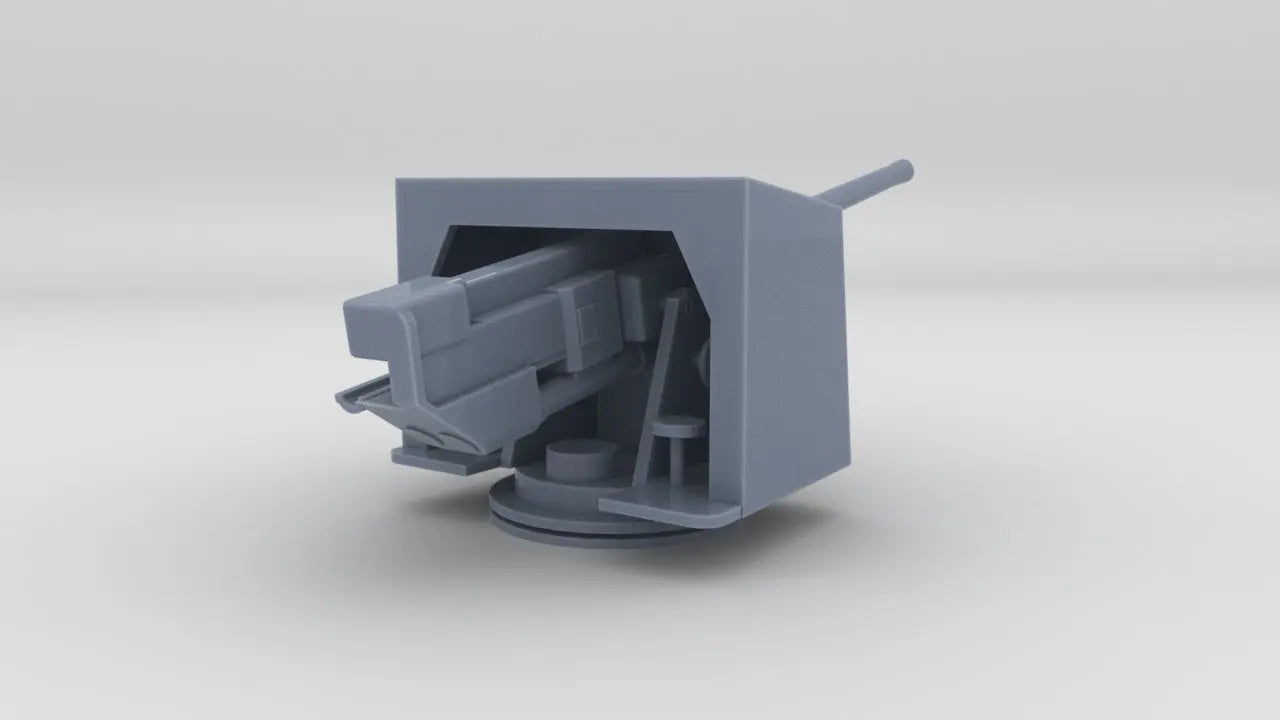 1/72 HMS 4.7"/45 (12cm) QF Mark IX Naval Gun Resin3Dinteractive