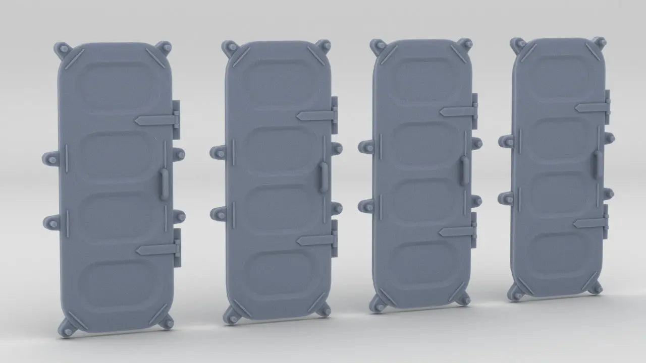 1/72 HMS Garland Superstructure Doors Set (4pcs) Protosoon