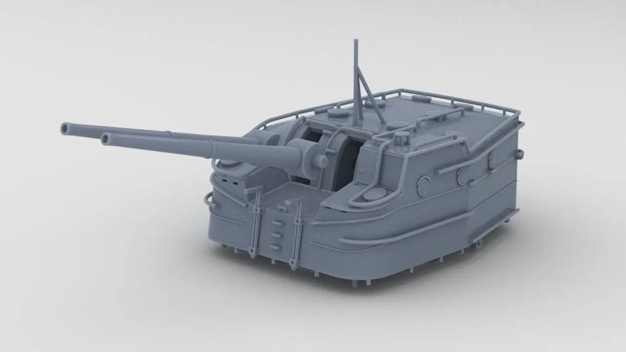 1/72 IJN Type 3 127mm 50 Cal. Naval Gun - distefan 3d print