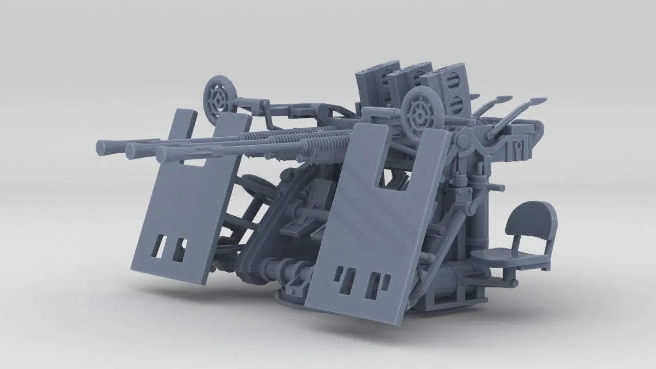 1/72 IJN Type 95 25mm Triple MG w/ Shield Resin3Dinteractive