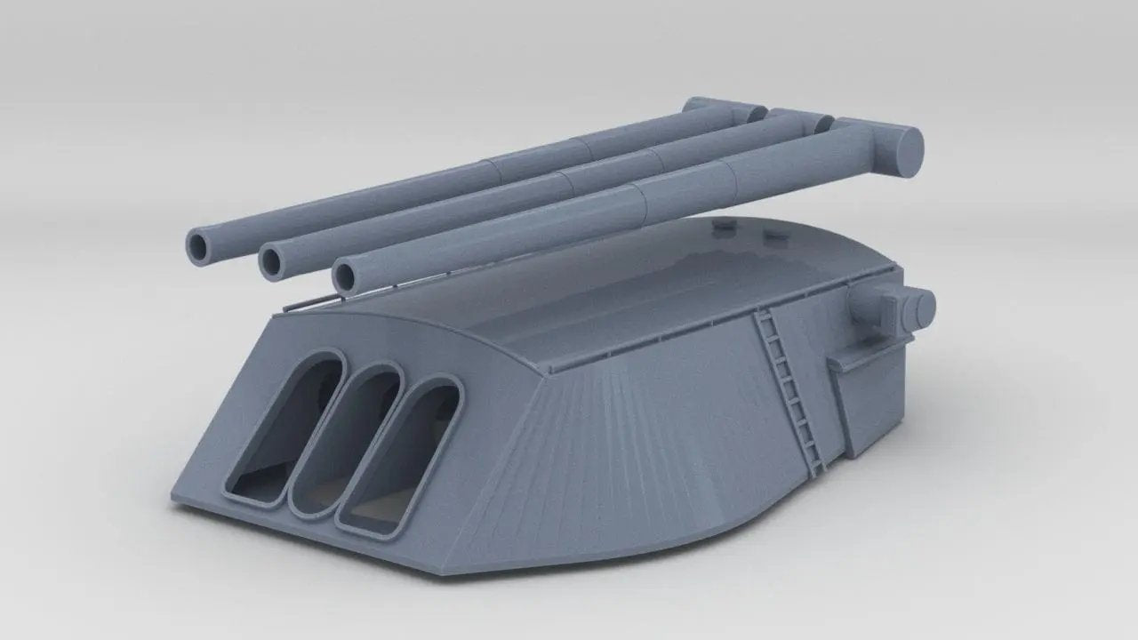 1/72 USN 14-inch/45-caliber Gun Set 3dspro