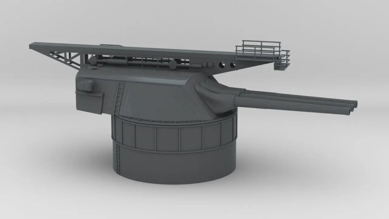 1/72 USN 14-inch/45-caliber Gun w/ Catapult Kit 3dspro