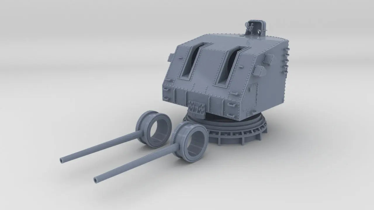 1/72 USN 5"/38 Cal. Mk.38 Twin Mount Set Resin3Dinteractive