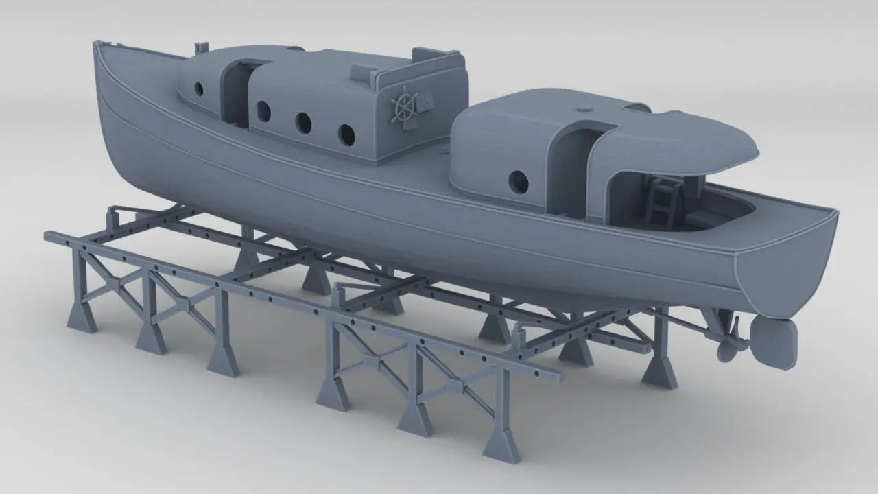 1/72 USN Admirals Boat w/ Cradles Set Protosoon