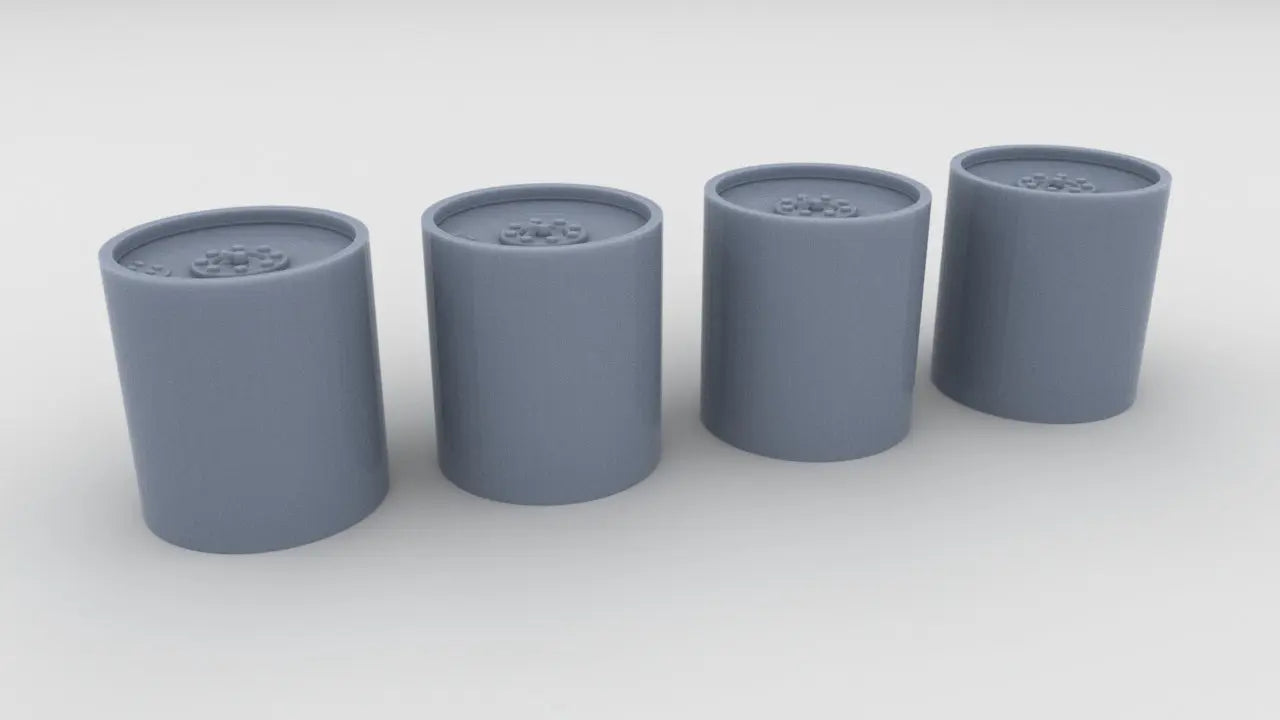 1/72 USN Depth Charges 600lb Set (4pcs) Resin3Dinteractive