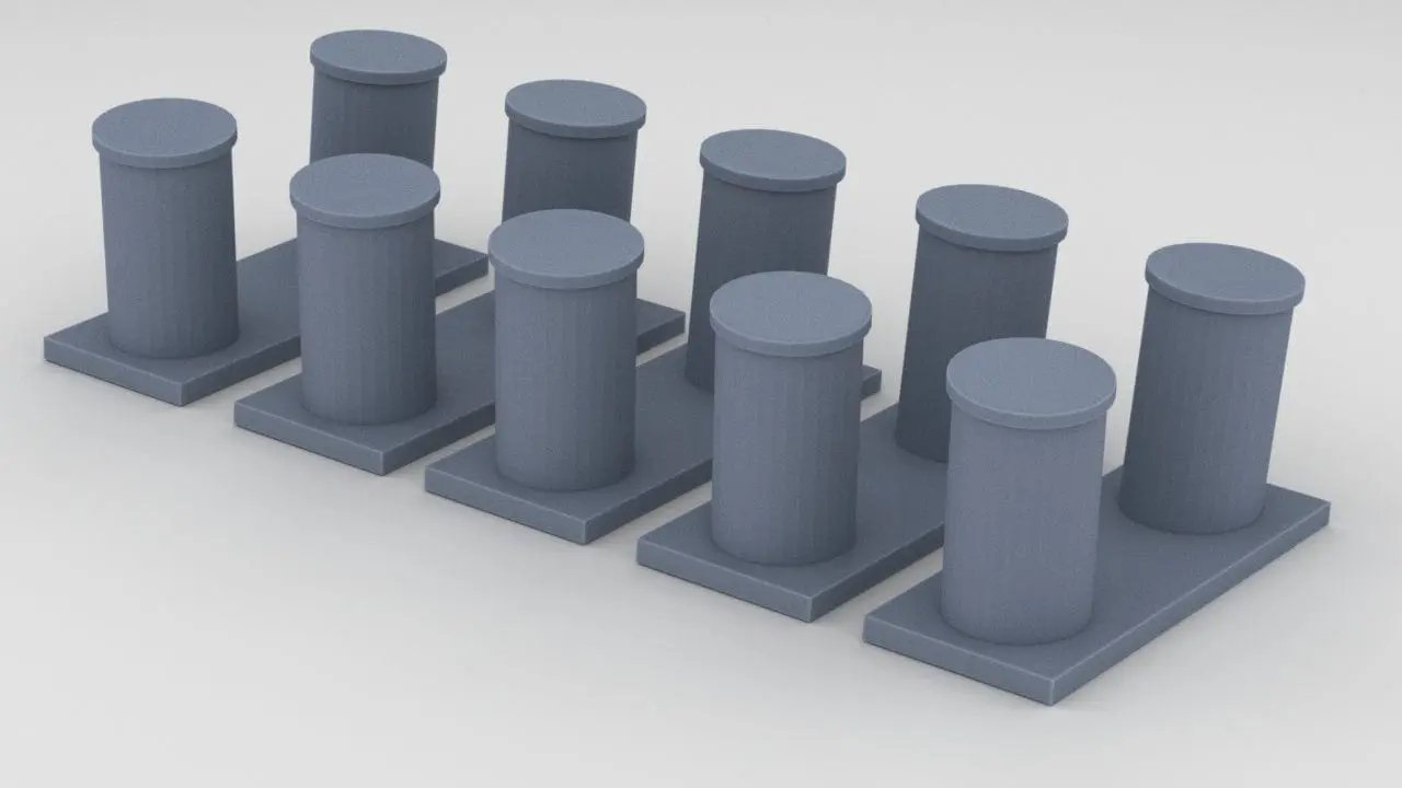 1/72 USN Destroyer Bollard Starboard Set (5pcs) - distefan 3d print