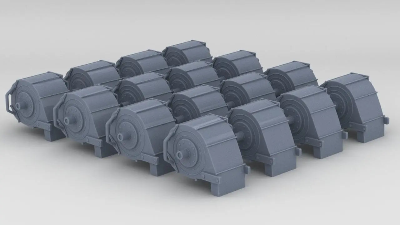 1/72 USN Oerlikon 20mm Ammo Magazine Set (16pcs) - distefan 3d print