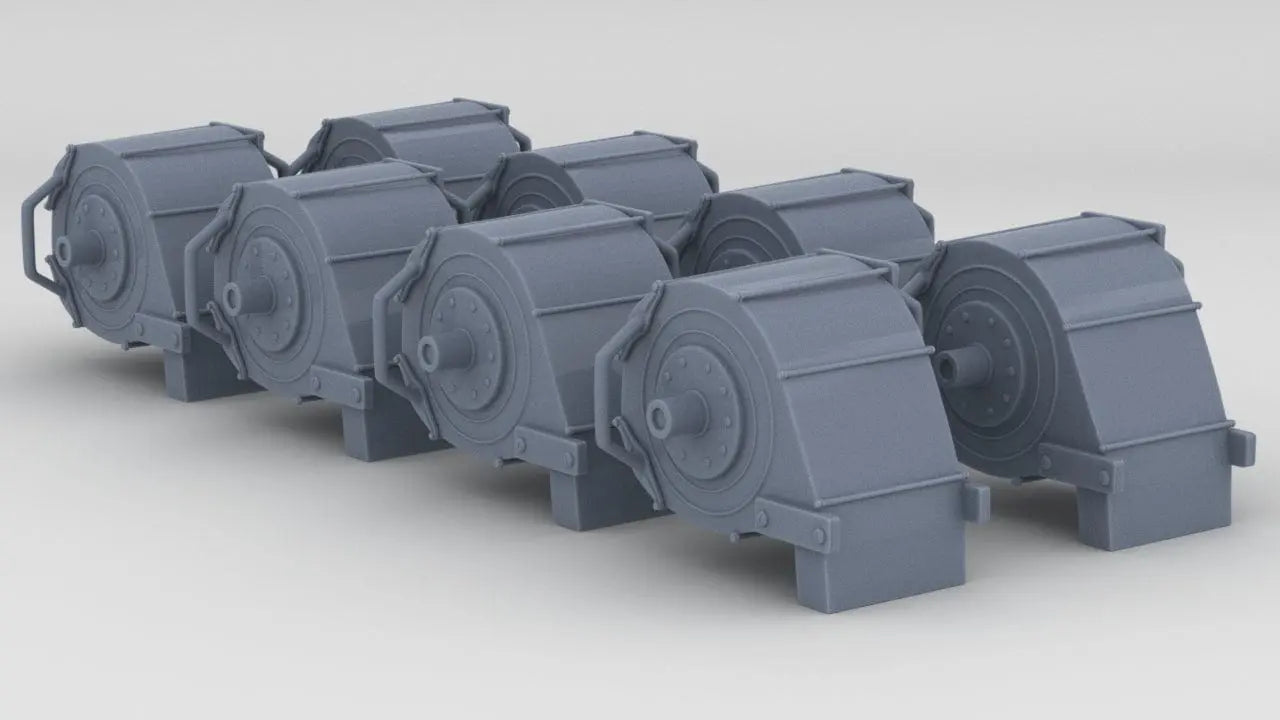 1/72 USN Oerlikon 20mm Ammo Magazine Set (8pcs) - distefan 3d print