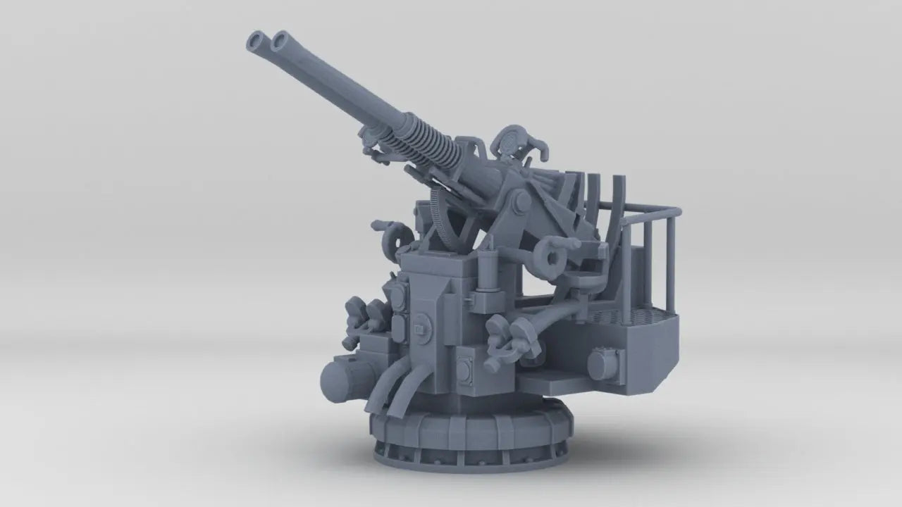 1/72 USN Twin 40mm Bofors Mount Elevated - distefan 3d print