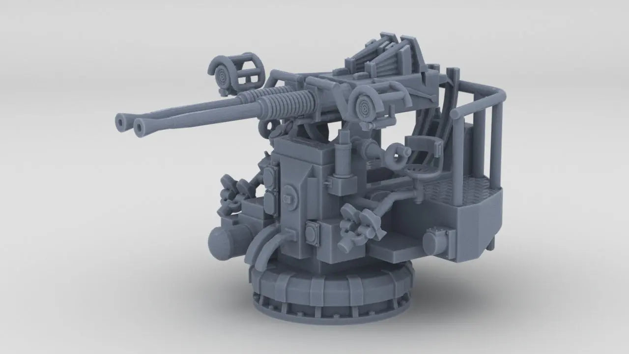 1/72 USN Twin 40mm Bofors Mount Resin3Dinteractive