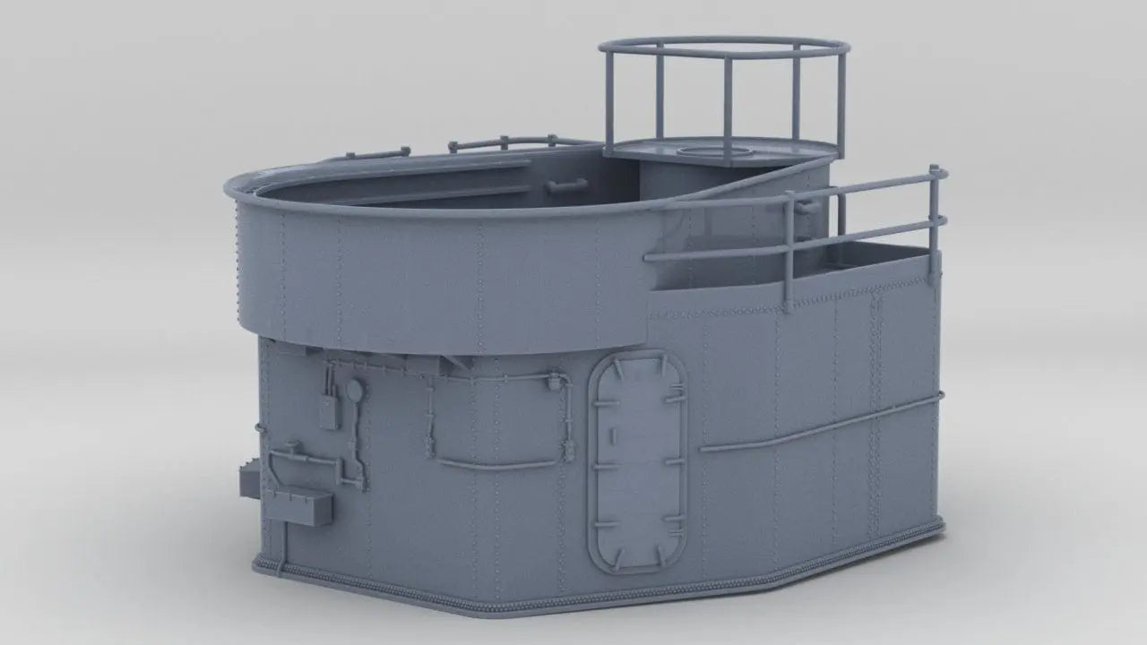 1/72 USS Fletcher Aft 40mm Tub Platform Protosoon