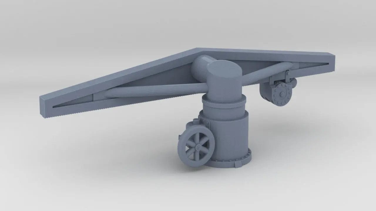 1/72 USS Fletcher Aft Torpedo Crane - distefan 3d print