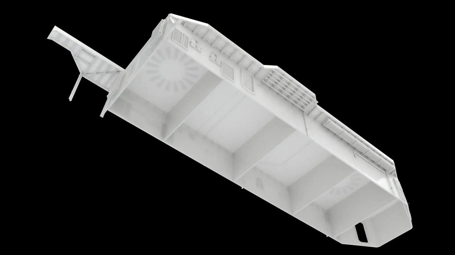 1/72 USS Kidd (DD-661) Aft Deck 1 - distefan 3d print