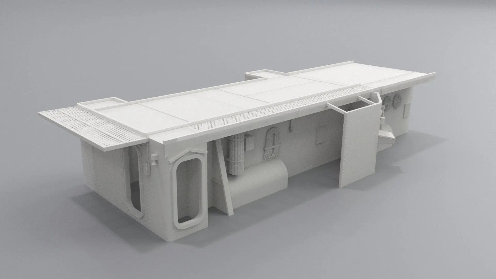 1/72 USS Kidd (DD-661) Amidships Deck 1 (Part 1) - distefan 3d print