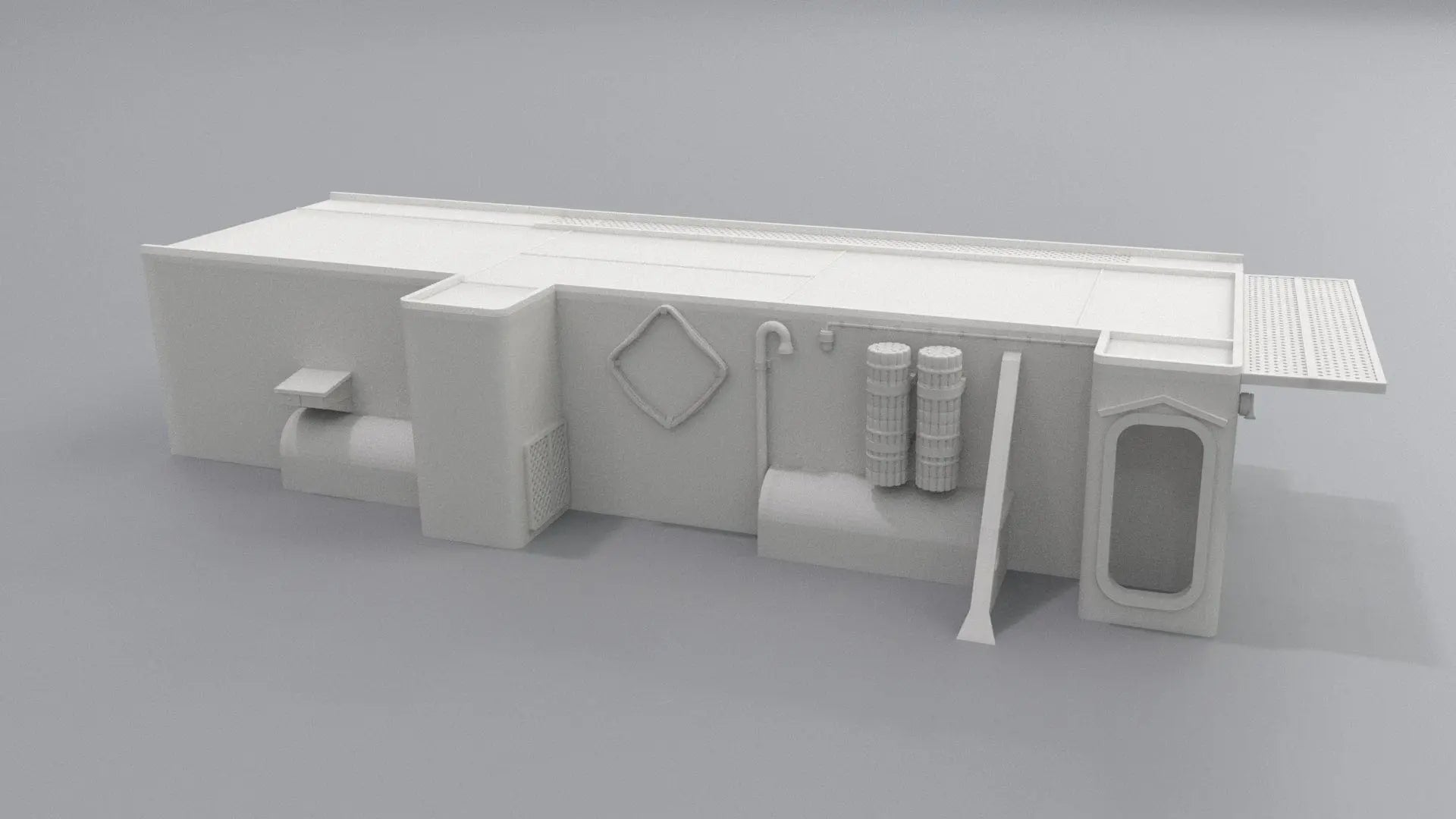 1/72 USS Kidd (DD-661) Amidships Deck 1 (Part 1) - distefan 3d print