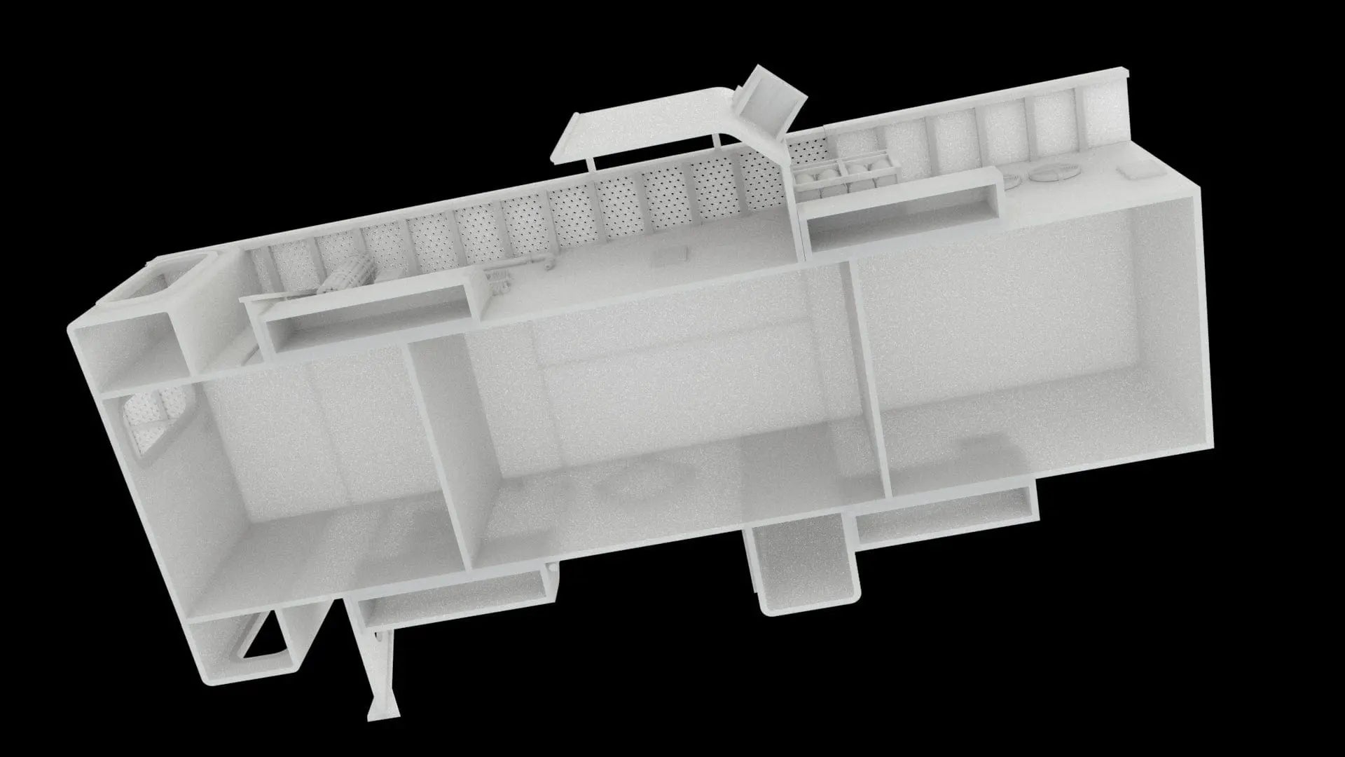 1/72 USS Kidd (DD-661) Amidships Deck 1 (Part 1) - distefan 3d print