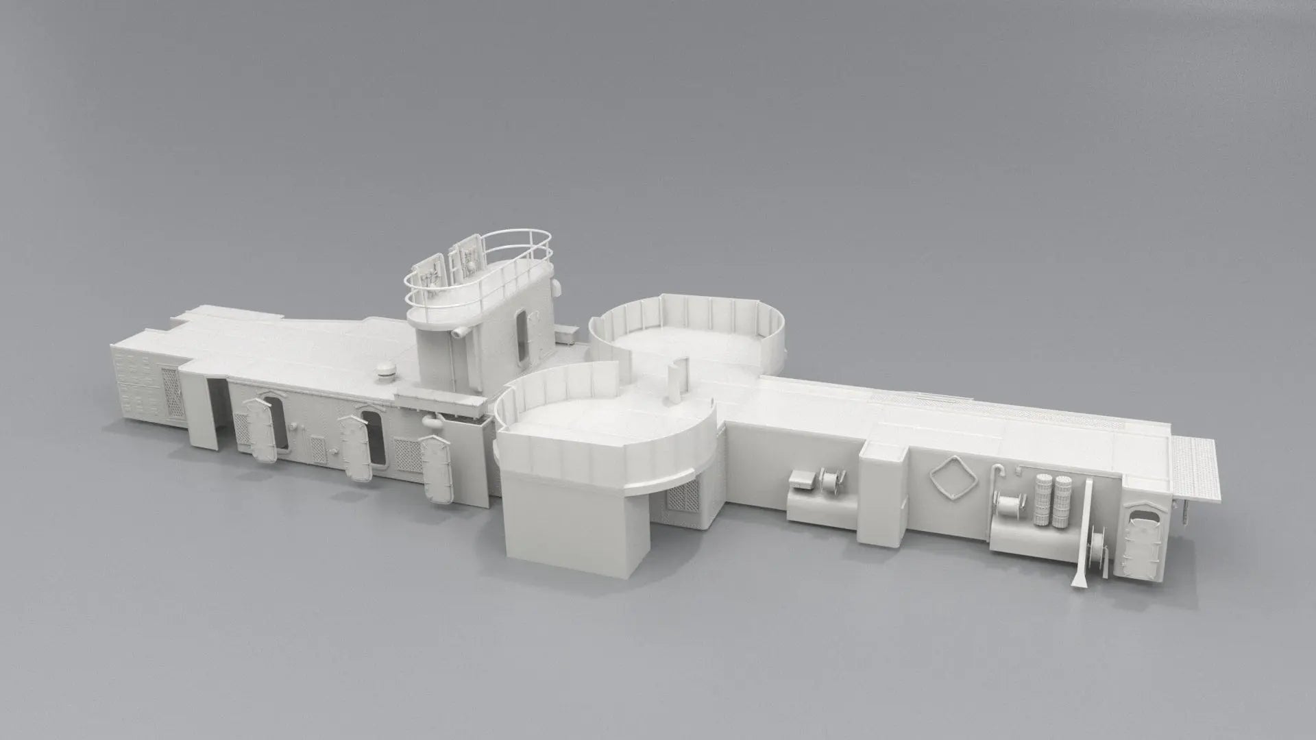 1/72 USS Kidd (DD-661) Amidships Deck 1 (Part 2) - distefan 3d print