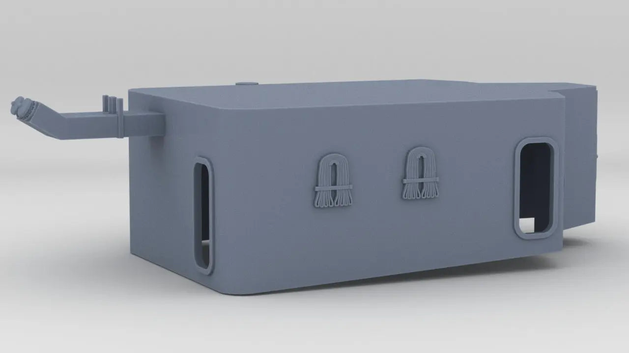 1/72 USS Kidd (DD-661) Forward Bridge (Lower Section) 3dspro