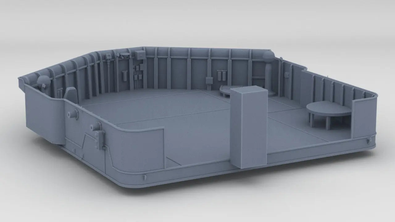 1/72 USS Kidd (DD-661) Forward Bridge (Upper Section) 3dspro