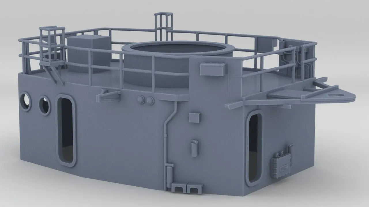 1/72 USS Kidd (DD-661) Forward Deck 1 Pilot House 3dspro