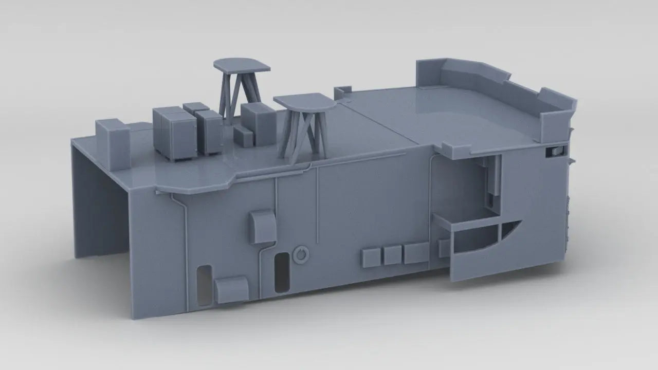 1/72 USS Oliver Hazard Perry Forward Deck - distefan 3d print