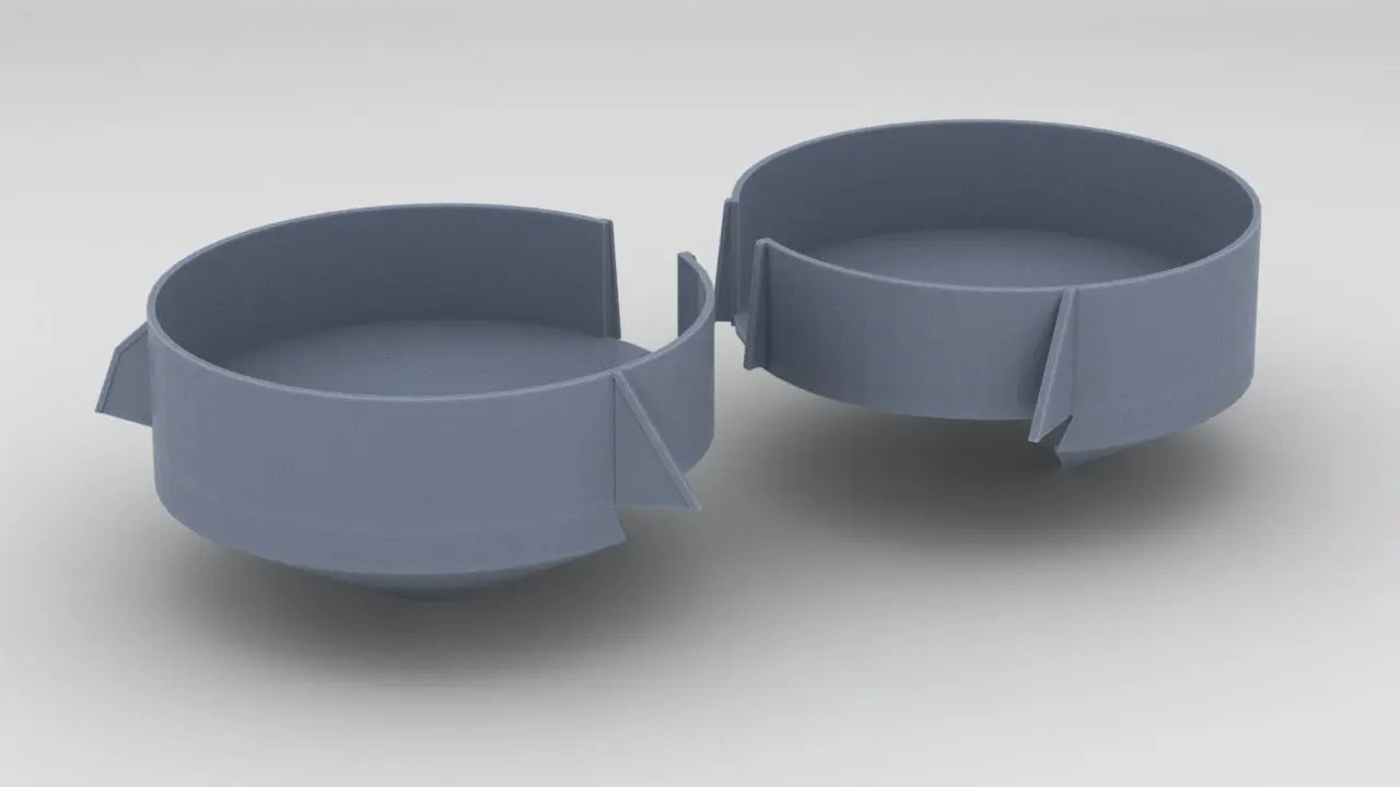 1/72 USS South Dakota (BB-57) Stern 40mm Bofors Tub Set - distefan 3d print