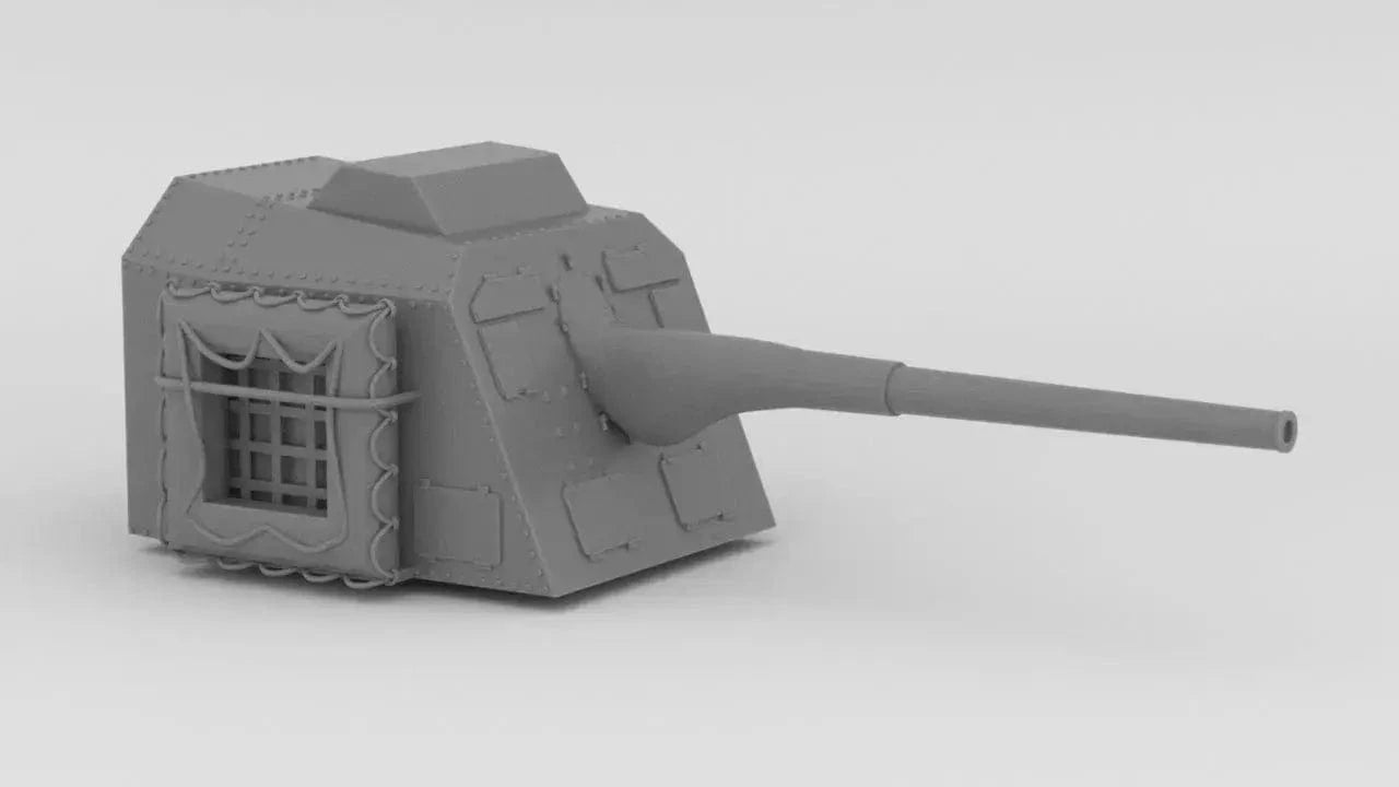 1/72 DKM 15cm/55 (5.9in) TBts KC/36 Single Mount - distefan 3d print