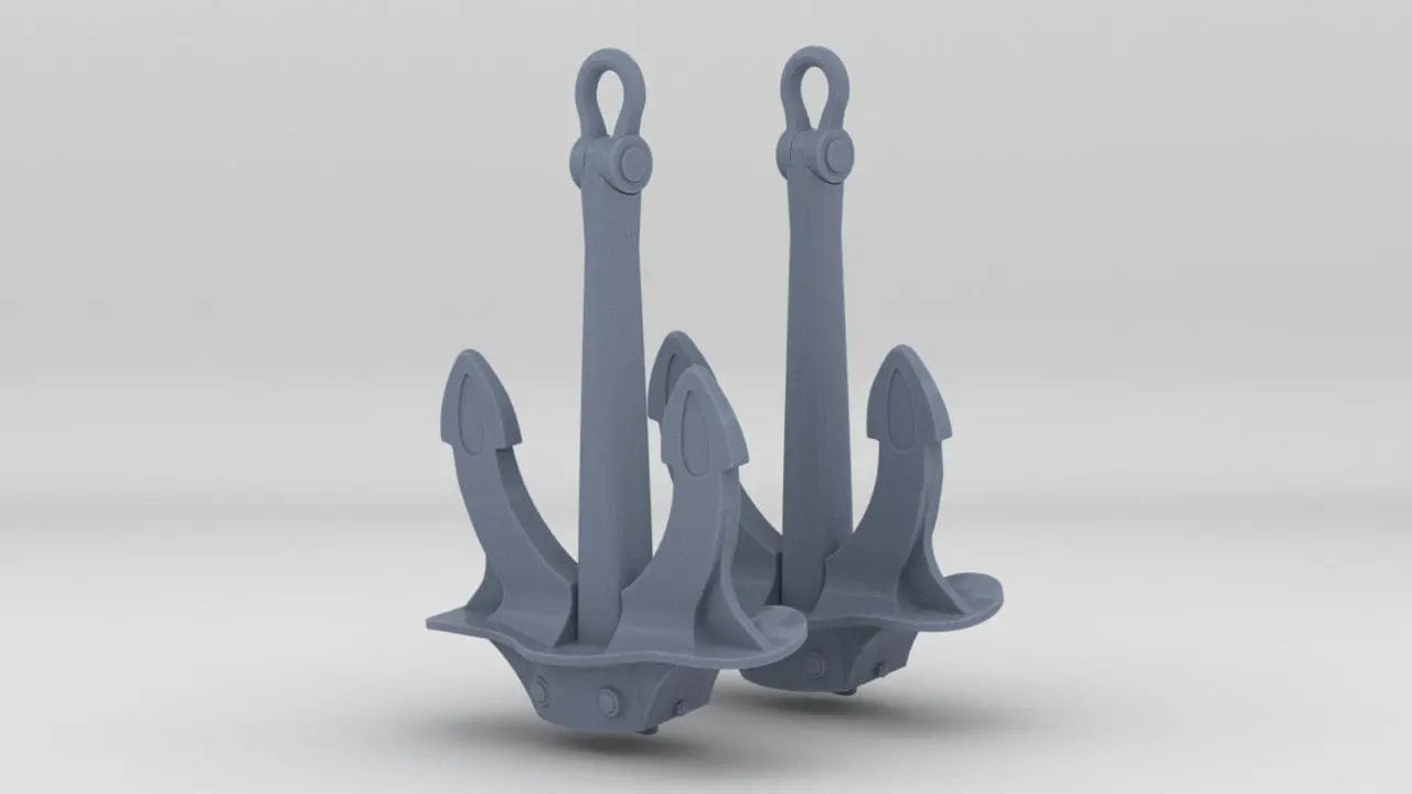 1/72 DKM Anchors for Destroyers (4,000 lbs.) - distefan 3d print