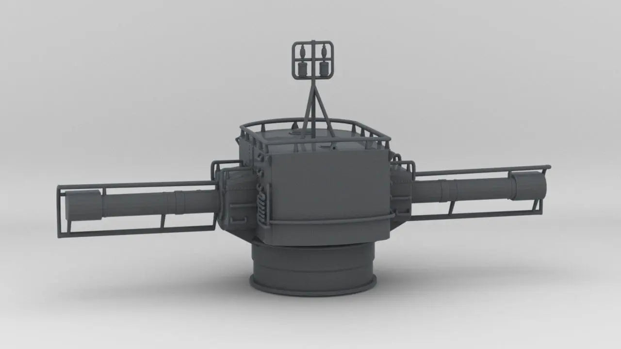 1/72 DKM Bismarck 10.5m Rangefinder (Forward) - distefan 3d print